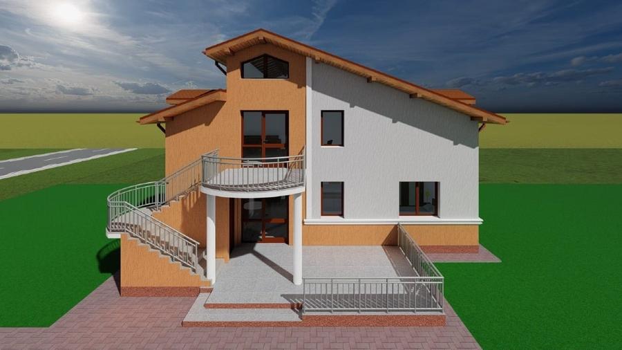 Duplex cu 5 camere cu Teren 1000 Mp în Miloșești