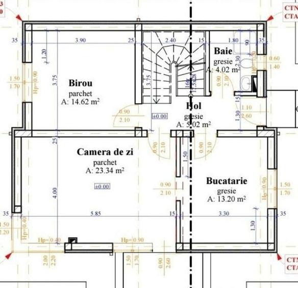 Casă individuală cu 5 camere cu Canalizare în Dezmir