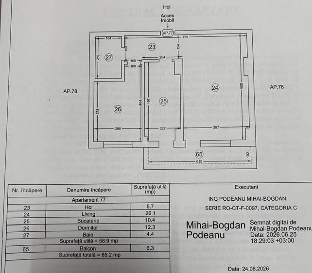 Apartament cu 2 camere în Energia