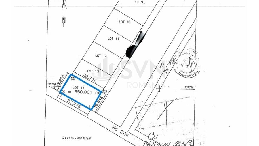 Teren Construcții intravilan de 650 mp, în Central