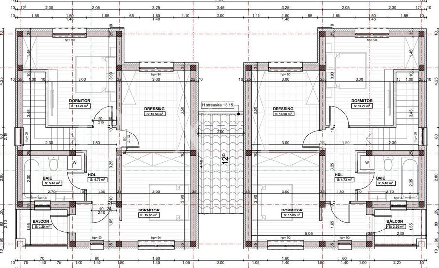 Duplex cu 4 camere cu Canalizare în Giroc