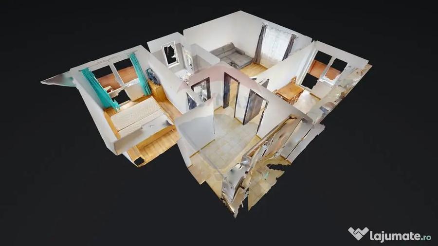 Apartament cu 2 camere decomandat în Sânpetru