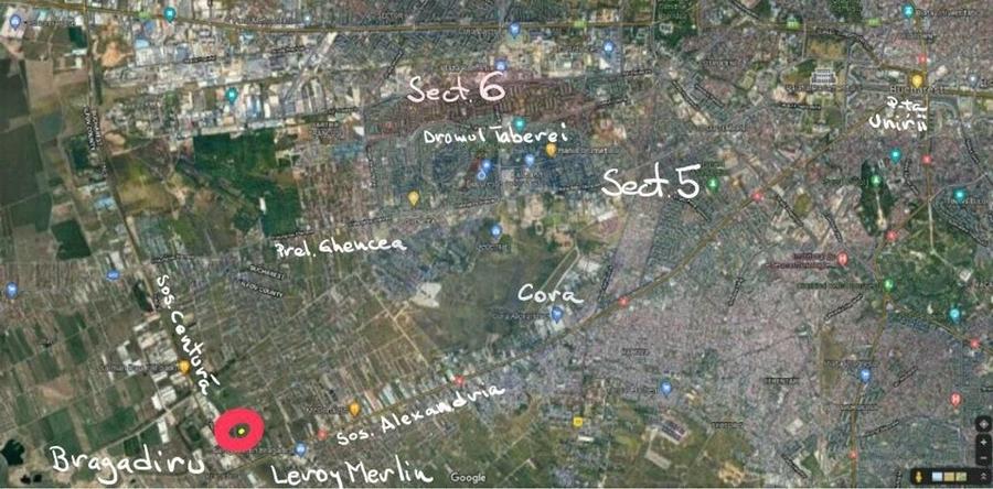 Teren intravilan de 919 mp, în Nord-Vest