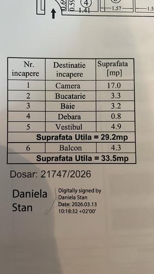 Garsonieră decomandată în Gorjului