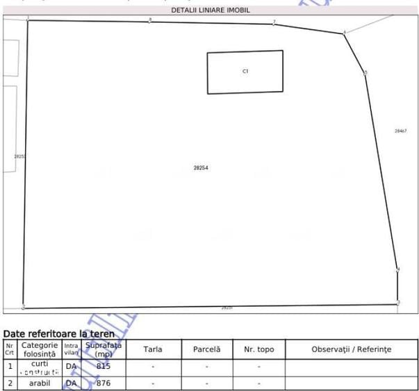 Casă cu 2 camere cu Teren 1691 Mp în Măgura