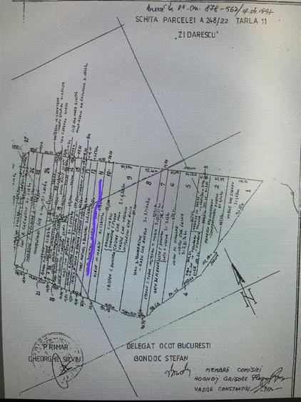 Teren de 3400 mp, în Odăile