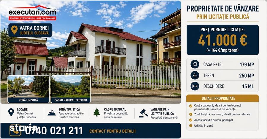 Casă cu 5 camere cu Teren 250 Mp în Central