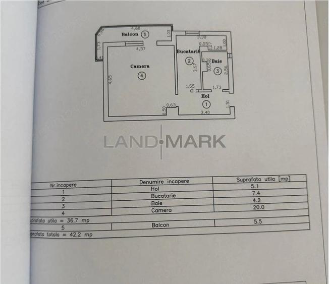 APARTAMENT CU 1 CAMERA ET 2 INT TIMOTEI POPOVICI - 3