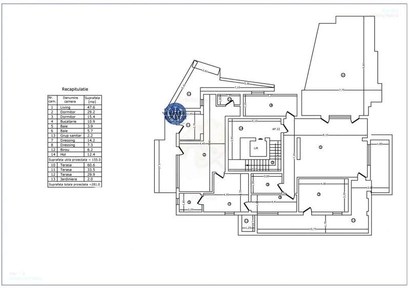 Apartament cu 4 camere în Moșilor