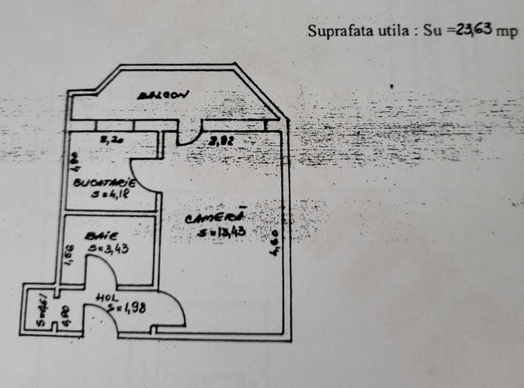 Garsoniera in bloc de apartamente - 10