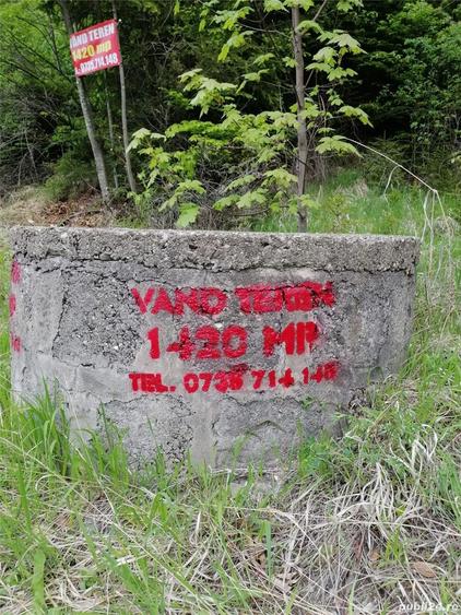 Teren de 1420 mp, în Calea Moroieni