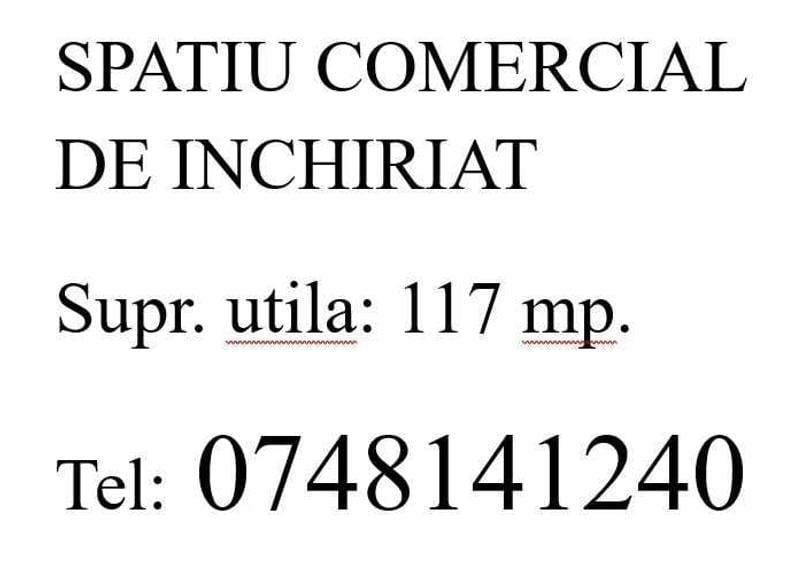 Spațiu comercial, de 117 mp, în Central