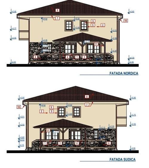 Casă cu 5 camere cu Teren 250 Mp în Gilău