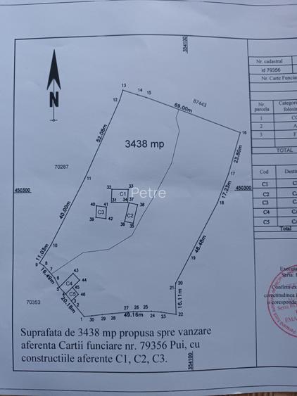 Vind doua case si o sura din lemn