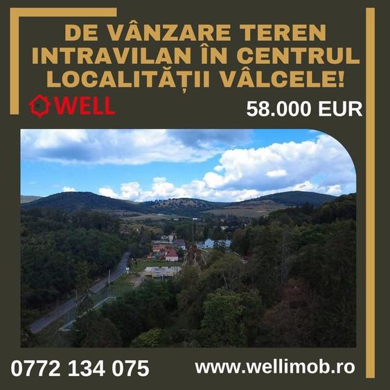 Teren Construcții intravilan de 2642 mp, în Vâlcele