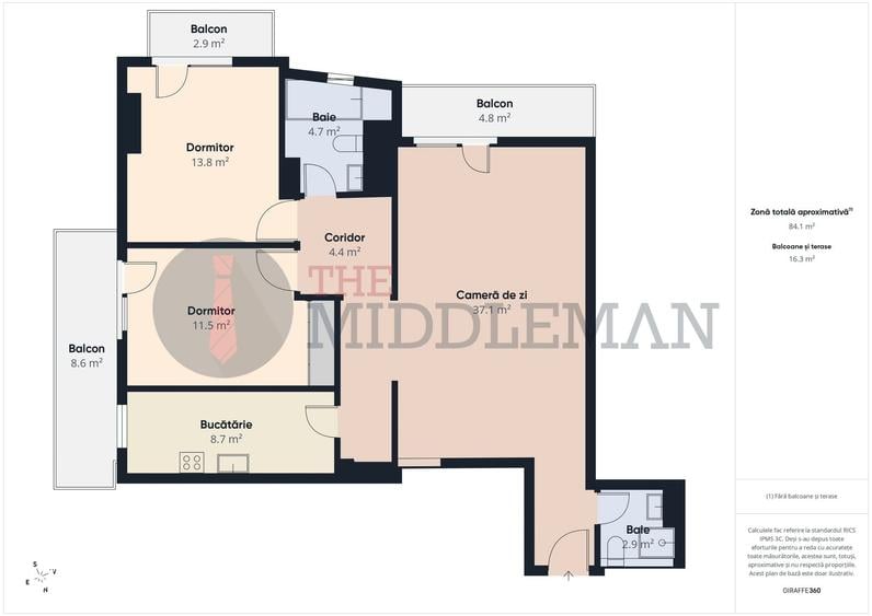 Apartament cu 3 camere - PEAK Residence - 1