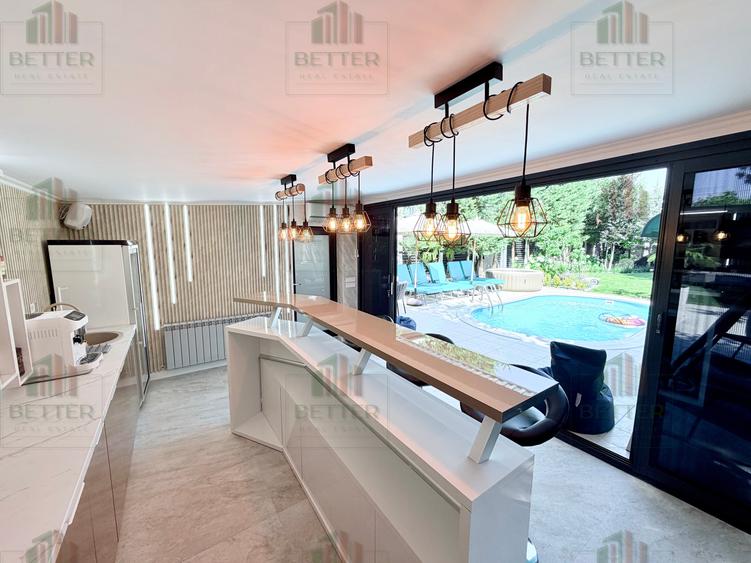 Casă premium P+1E+M cu piscină, bar și curte spectaculoasă | 648 mp tere Berceni - 11