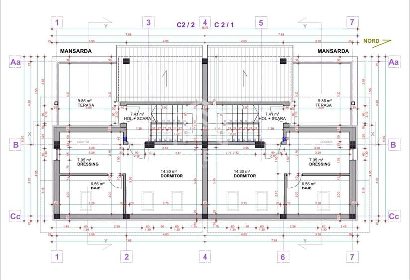 Duplex cu 4 camere cu Canalizare în Theodor Pallady