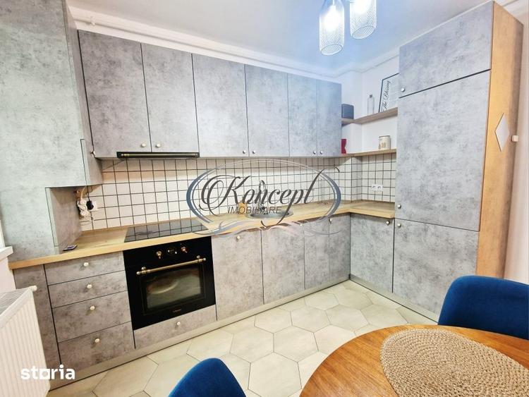 Apartament cu 2 camere semidecomandat, mobilat în Borhanci