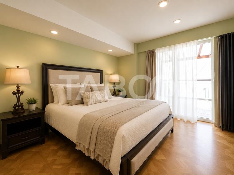 Penthouse cu 4 camere decomandat, mobilat în Mihai Viteazul