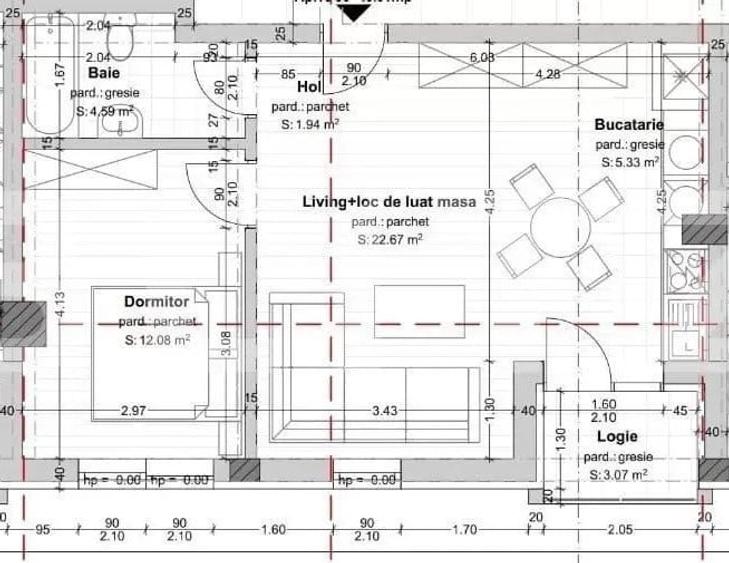 Apartament 2 camere, cart.Dambul Rotund, zona MegaImage - 9