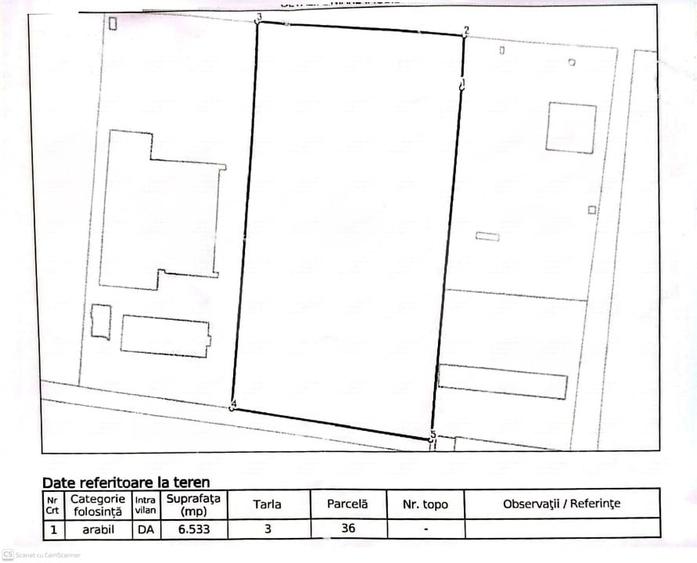 Teren Construcții intravilan de 6533 mp, în Aeroport