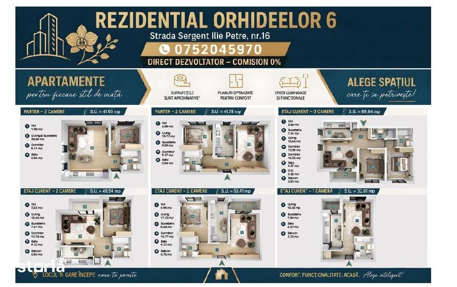 Apartament cu 3 camere decomandat în Chiajna