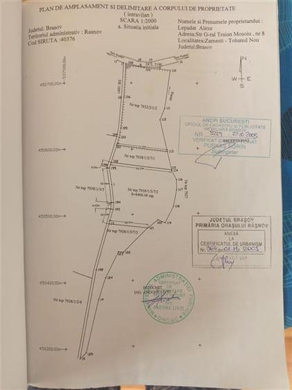 Teren extravilan de 2400 mp, în Cheile Râșnoavei