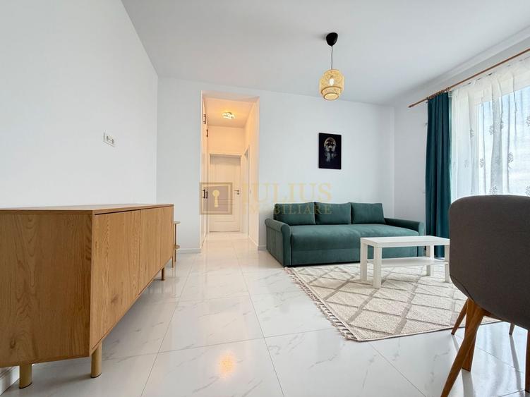 Apartament cu 2 camere semidecomandat, mobilat în Giroc