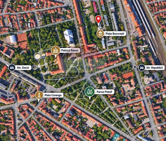 Apartament cu 2 camere în Central