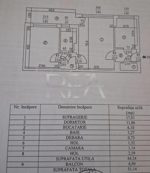 Apartament cu 2 camere semidecomandat în Drumul Taberei