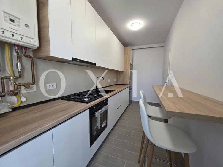 Apartament cu 2 camere semidecomandat, mobilat în Giroc