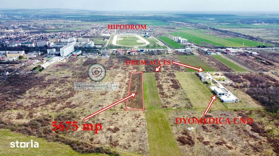 Teren de 5675 mp, în Hipodrom