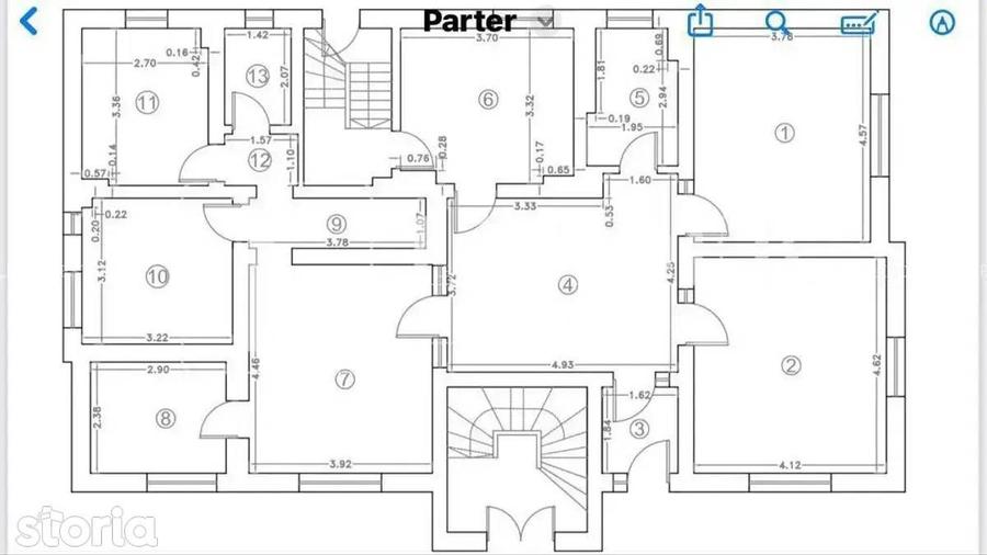 Apartament 6 camere de inchiriat | Zona Kiseleff | Imobil istoric - 14