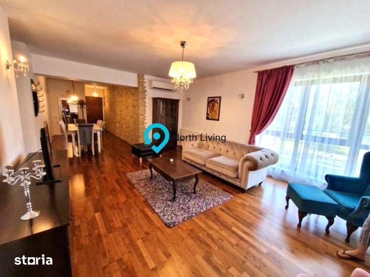 Apartament cu 4 camere, mobilat în Băneasa