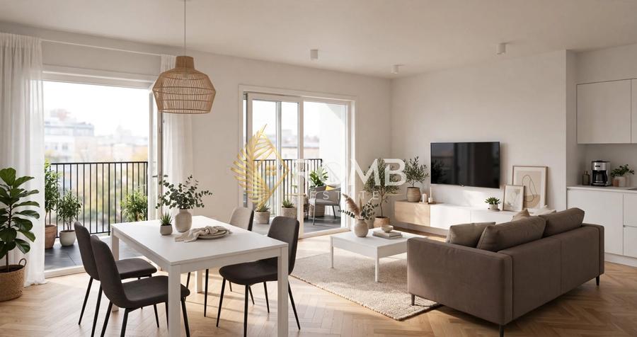 Apartament cu 3 camere semidecomandat în Florești