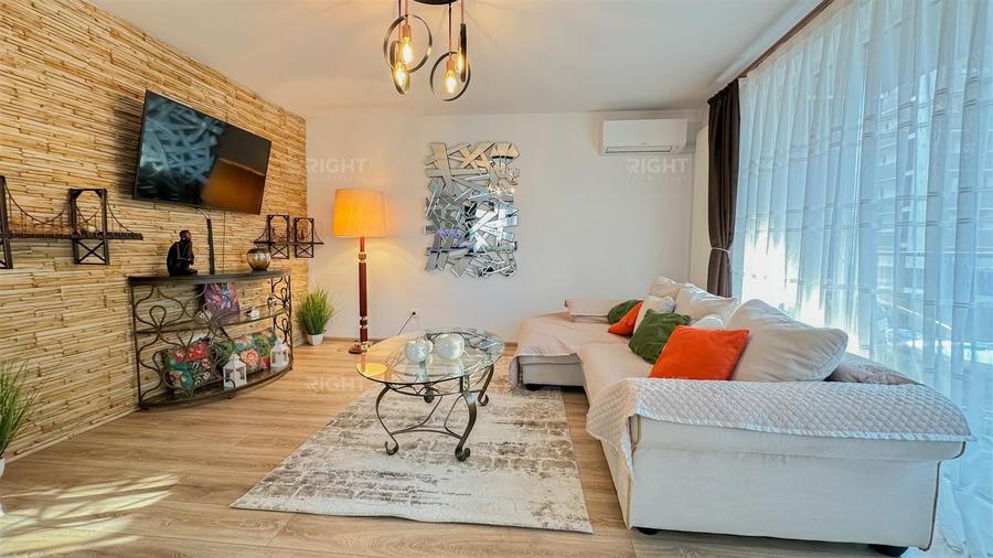 Apartament cu 2 camere decomandat, mobilat în Tractorul