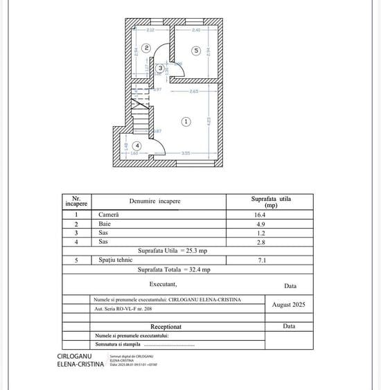 Casă cu 5 camere cu Teren 183 Mp în Vatra Luminoasă