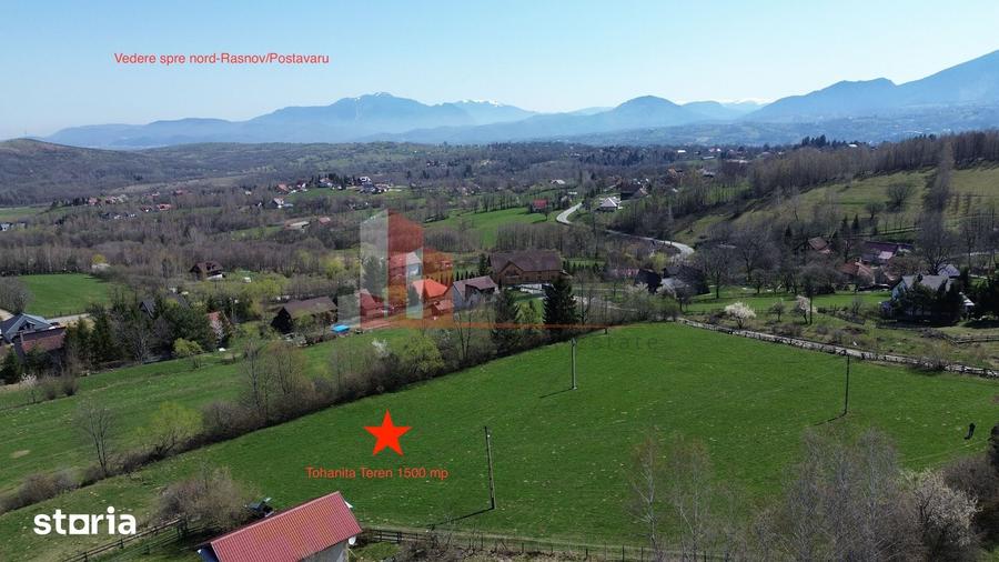 Teren de 1500 mp, în Bran