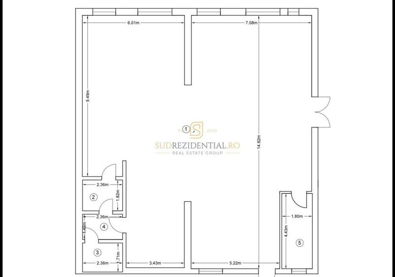 Spațiu comercial, de 195 mp, în Berceni
