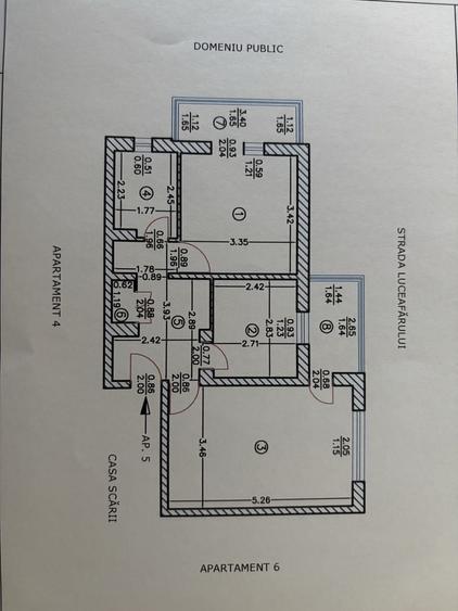 Apartament cu 2 camere decomandat în Exterior Vest