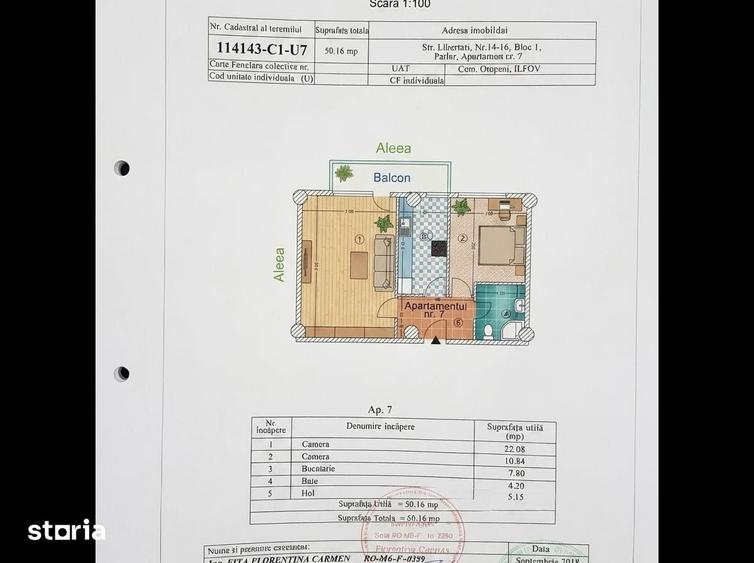 Apartament cu 2 camere în Nord