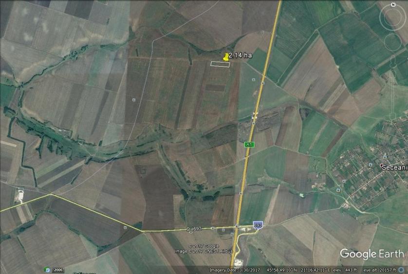 Teren agricol extravilan de 4 mp, în Orțișoara