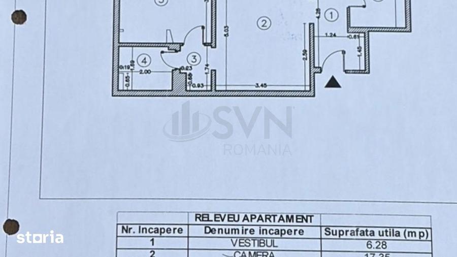 Apartament cu 2 camere semidecomandat, mobilat în Grivița