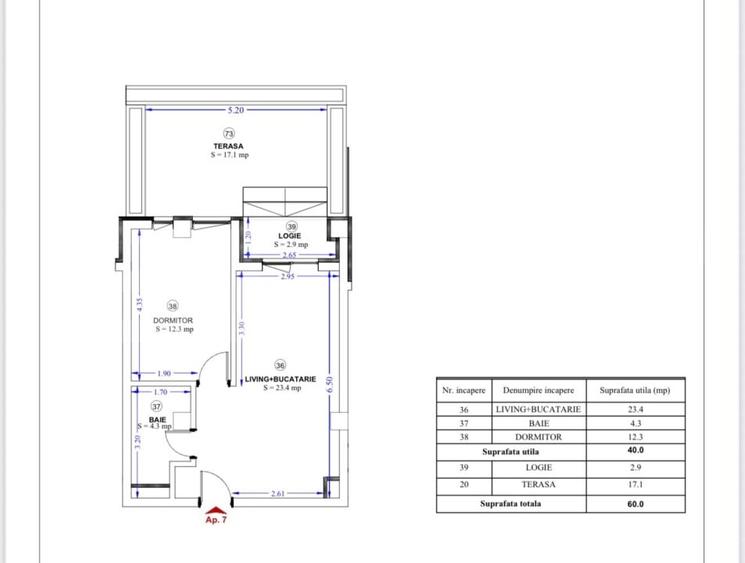 Apartament cu 2 camere semidecomandat în Torontalului — fotografia 1