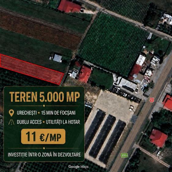 Teren de 5000 mp, în Urechești