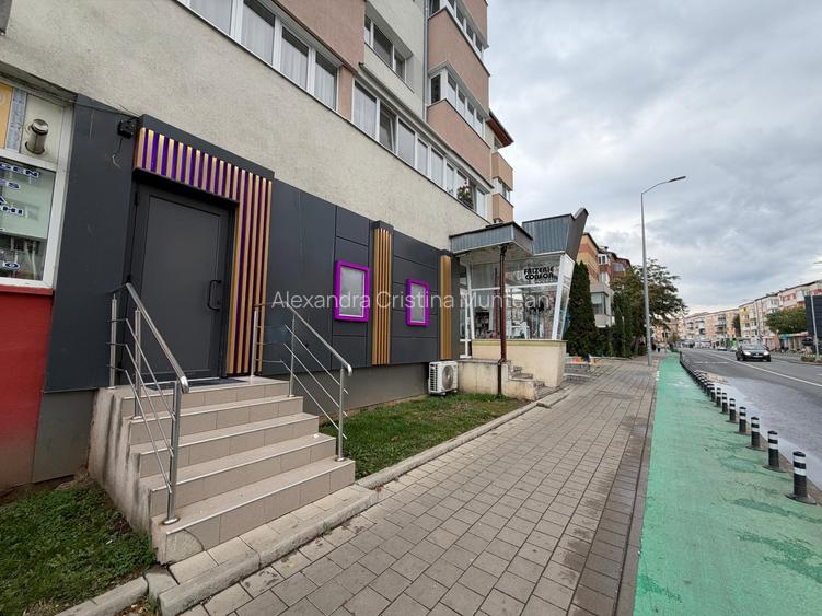 Spațiu comercial de închiriat | 89 mp | Vitrină 6 m | Zona Cetate – Stadion