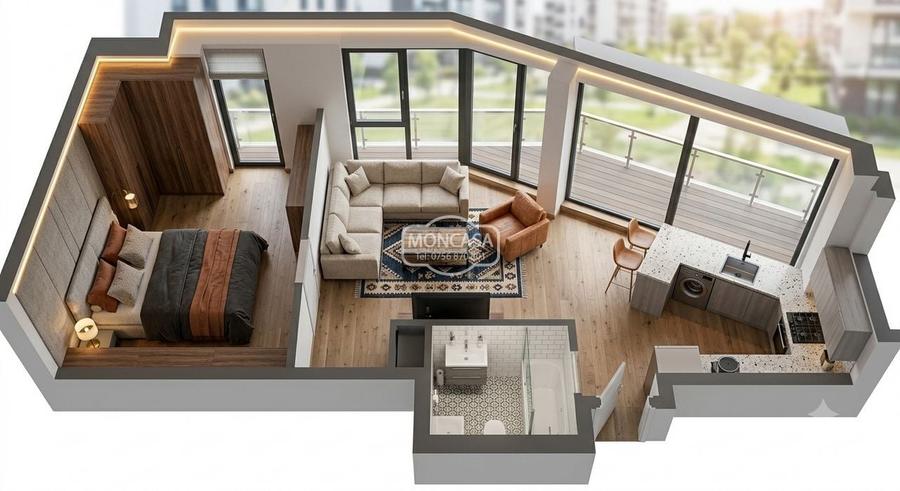 Apartament cu 2 camere în Central