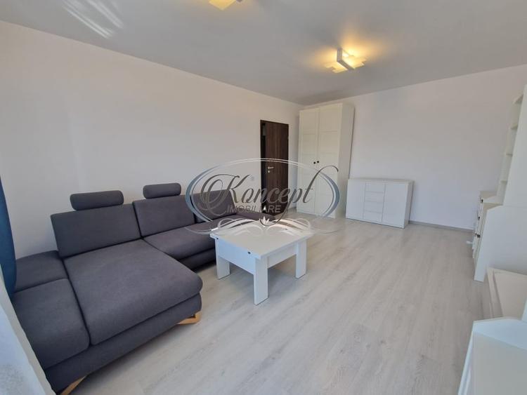 Apartament cu 2 camere semidecomandat, mobilat în Borhanci
