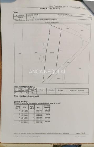 Teren de 2017 mp, în Siliștea